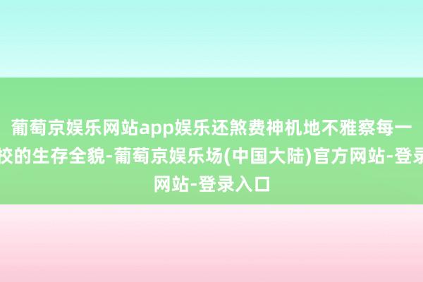 葡萄京娱乐网站app娱乐还煞费神机地不雅察每一所学校的生存全貌-葡萄京娱乐场(中国大陆)官方网站-登录入口