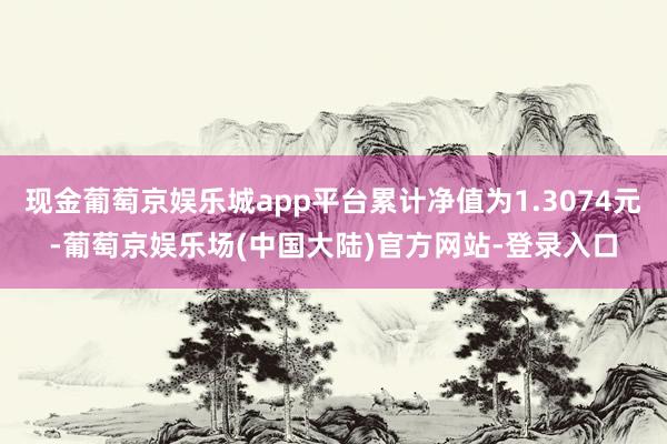 现金葡萄京娱乐城app平台累计净值为1.3074元-葡萄京娱乐场(中国大陆)官方网站-登录入口