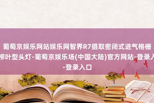 葡萄京娱乐网站娱乐网智界R7摄取密闭式进气格栅和柳叶型头灯-葡萄京娱乐场(中国大